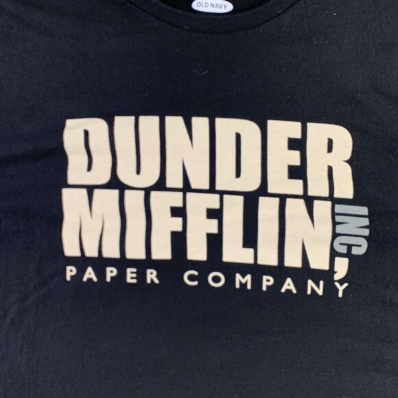 The Office Dunder Mifflin Paper Company Shirt Mens XXL Black White Gray TV - Picture 3 of 7